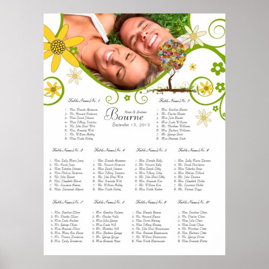 魅惑の森パッチワークフローラ童話ツリー ポスター (正面)