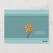 魅惑の森パッチワークフローラ童話ツリー ポストカード (裏面)