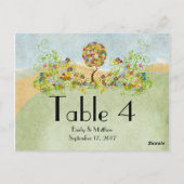 魅惑の森パッチワークフローラ童話ツリー ポストカード (裏面)