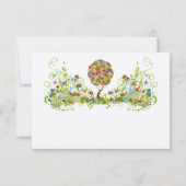 魅惑の森パッチワークフローラ童話ツリー 出欠カード (裏面)