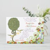 魅惑の森パッチワークフローラ童話ツリー 招待状 (スタンド正面)