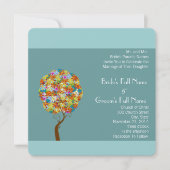 魅惑の森パッチワークフローラ童話ツリー 招待状 (正面)