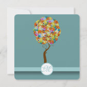 魅惑の森パッチワークフローラ童話ツリー 招待状 (裏面)