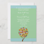魅惑の森パッチワークフローラ童話ツリー 招待状 (正面)