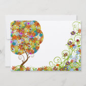 魅惑の森パッチワークフローラ童話ツリー 招待状 (裏面)