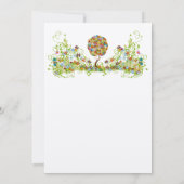 魅惑の森パッチワークフローラ童話ツリー 招待状 (裏面)