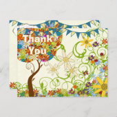 魅惑の森パッチワークフローラ童話ツリー 案内ポストカード (正面/裏面)