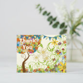 魅惑の森パッチワークフローラ童話ツリー 案内ポストカード (スタンド正面)