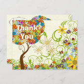 魅惑の森パッチワークフローラ童話ツリー 案内ポストカード (正面/裏面)