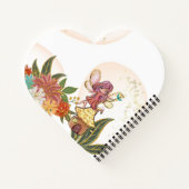 魅惑の森フェアリー緑レディーバグゲストブック ノートブック (裏面)