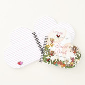 魅惑の森フェアリー緑レディーバグゲストブック ノートブック (内部)