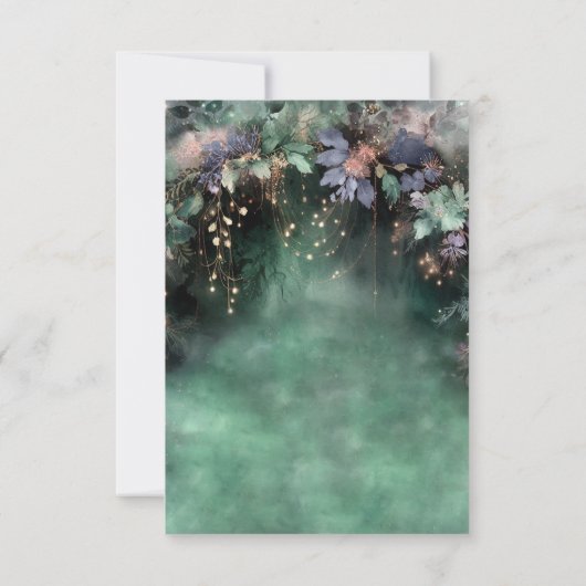 魅惑の森ペリウィンクルウッドランドキンセアニェラ サンキューカード (裏面)