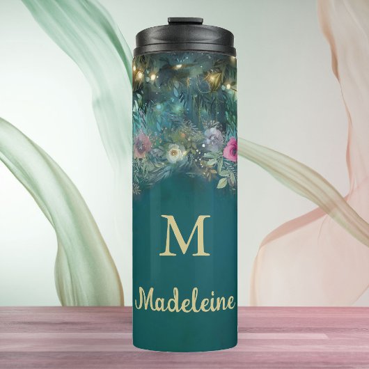 魅惑の森ワイルドバラグリーンフェアリーウッドランド タンブラー