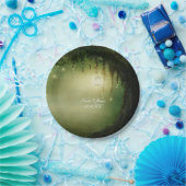 魅惑の森素朴結婚式のプレート ペーパープレート (パーティー)