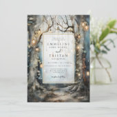 魅惑の森結婚の道の白熱［赤熱］光を放つ光 招待状 (スタンド正面)