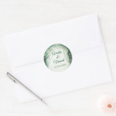 魅惑の森結婚の ラウンドシール (封筒)