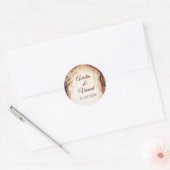 魅惑の森結婚の ラウンドシール (封筒)