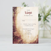 魅惑の森結婚の 出欠カード (スタンド正面)