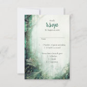 魅惑の森結婚の 出欠カード (正面)