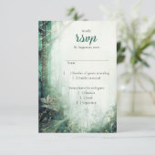 魅惑の森結婚の 出欠カード (スタンド正面)