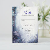 魅惑の森結婚の 出欠カード (スタンド正面)