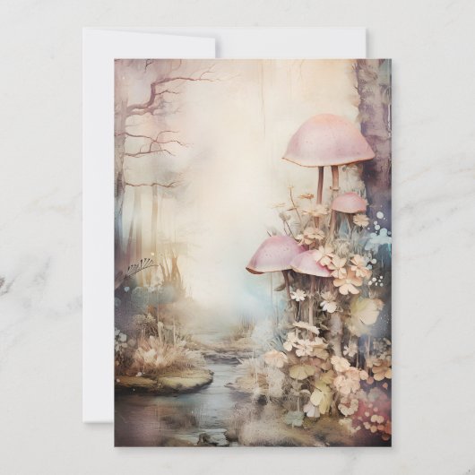 魅惑の森結婚の 招待状 (裏面)