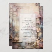 魅惑の森結婚の 招待状 (正面/裏面)