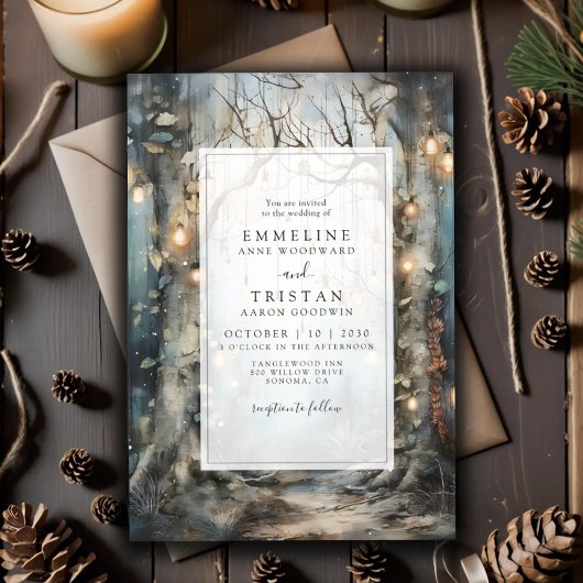 魅惑の森結婚の 招待状