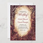 魅惑の森結婚の 招待状 (正面)