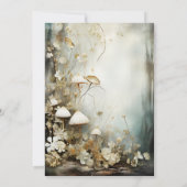 魅惑の森結婚の |魔法のキノコ 招待状 (裏面)