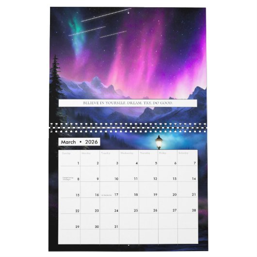 魅惑の森 カレンダー (3月 2026)