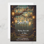 魅惑の森 スウィート16 招待状 (正面/裏面)