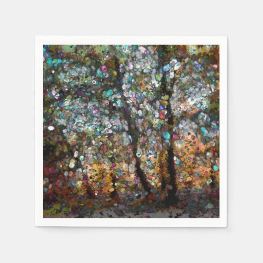 魅惑の森 スタンダードカクテルナプキン (正面)