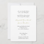 魅惑の森，ストリングライト，結婚式招待状 招待状 (裏面)