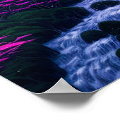 魅惑の森、ピンクの花の楽園 ポスター (角)