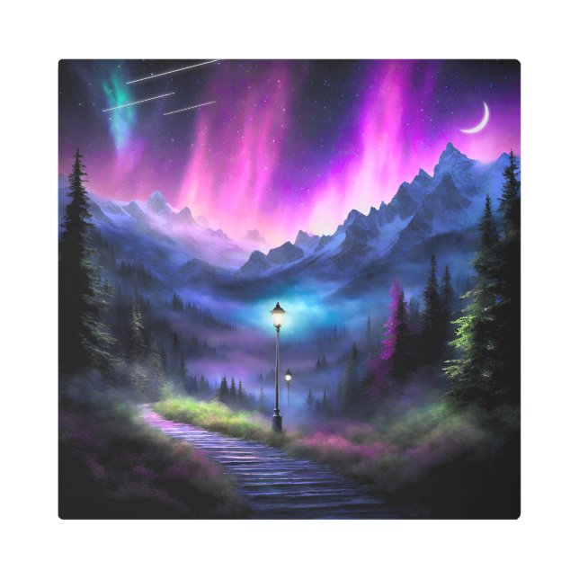 魅惑の森 メタルプリント (正面)