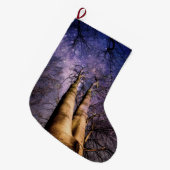 魅惑の森 ラージクリスマスストッキング (正面 (吊り時))