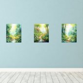 魅惑の森 – 水彩子供部屋 (ウッドフロア)