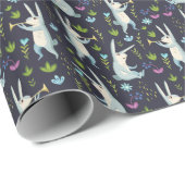 魅惑の森:自然シインスパイアームレームパターン ラッピングペーパー (ロールコーナー)