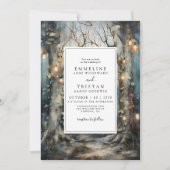 魅惑の森 輝く光の結婚式 招待状 (正面)