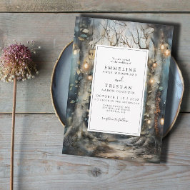 魅惑の森 輝く光の結婚式 招待状