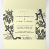 魅惑の植物園ウェディング 三つ折り招待状 (内部中)