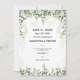 魅惑の植物園 : 保存日付のお知らせ 招待状