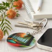 魅惑の樹上パレット：魅惑的な森 キーホルダー (正面右)