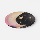 魅惑の水の色の月&スターベビーシャワー ペーパープレート (アングル)