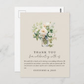 魅惑の水の色の森ボヘミアンありがとう ポストカード (正面/裏面)