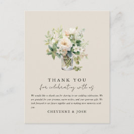 魅惑の水の色の森ボヘミアンありがとう ポストカード