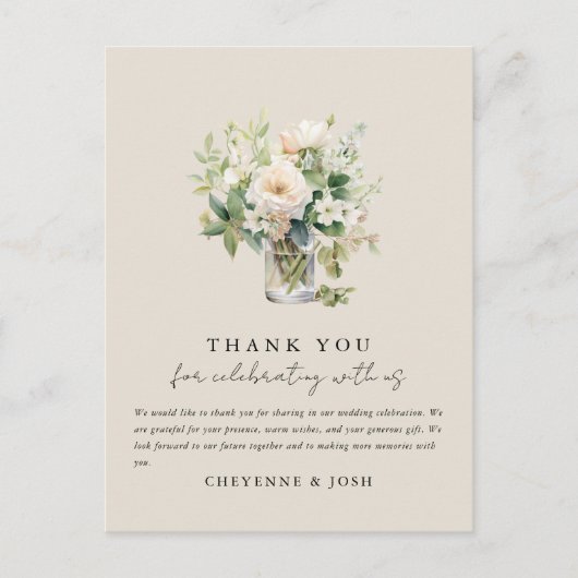 魅惑の水の色の森ボヘミアンありがとう ポストカード (正面)