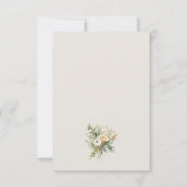 魅惑の水の色の森ボホウェディングRSVPカード 出欠カード (裏面)