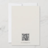 魅惑の水の色の森ボホ結婚の詳細 招待状 (裏面)